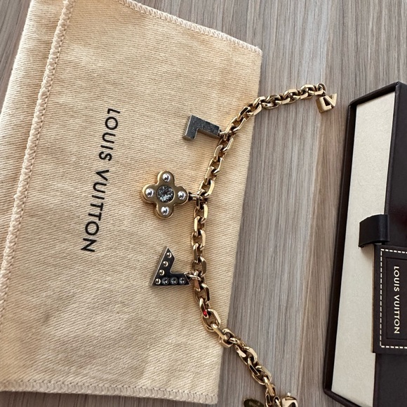 Louis Vuitton Love Letters bracelet Gold tones multicolour - Picture 5 of 7
